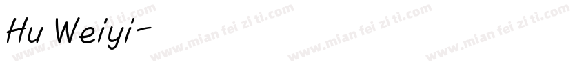 Hu Weiyi字体转换